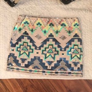 Sequin skirt